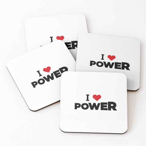 Item preview, I love Power Larger Letters designed and sold by Moyanana.