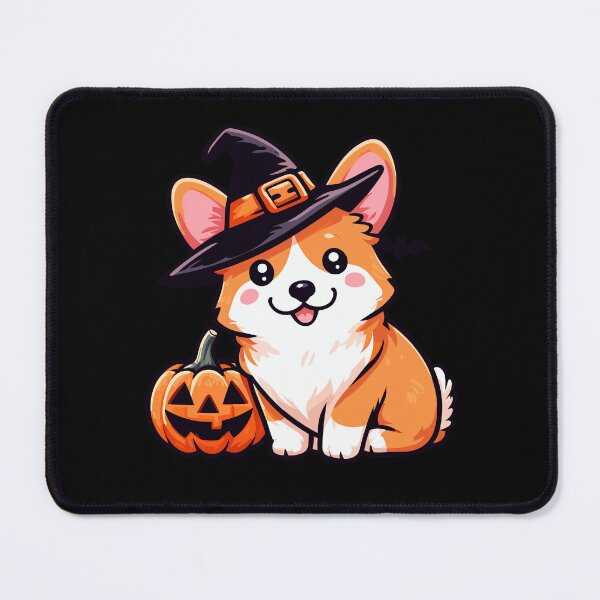 Item preview, Cute Corgi in Witch Hat designed and sold by ElCrocodel.