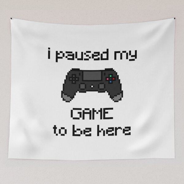 Item preview, I Paused My Game To Be Here (pixel design) designed and sold by chihab21.