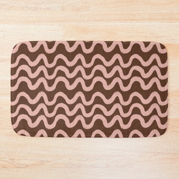 Item preview, Boho Mid Mod Wiggly Lines Brown designed and sold by susycosta.