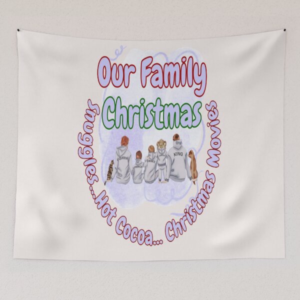 Item preview, Our Family Snuggles Hot Cocoa Christmas Movies, Grinch and Plaid Christmas, Family Christmas making memories designed and sold by Adri Barnard.