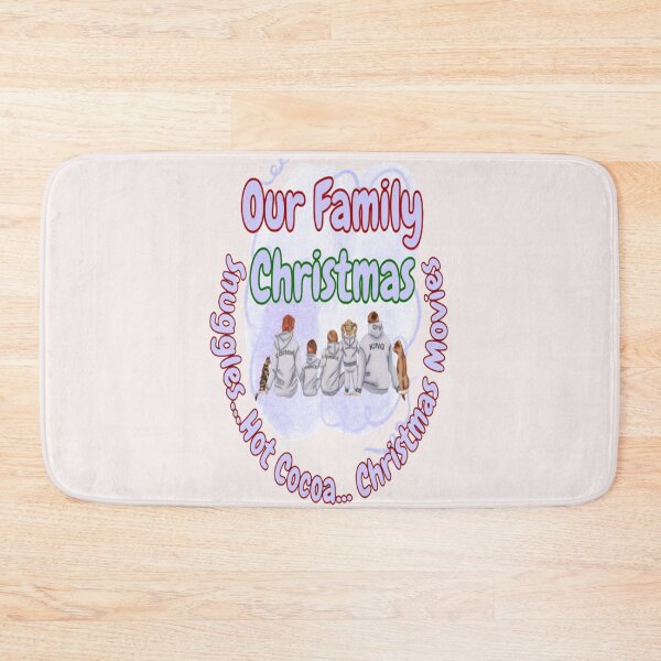 Item preview, Our Family Snuggles Hot Cocoa Christmas Movies, Grinch and Plaid Christmas, Family Christmas making memories designed and sold by Adri Barnard.
