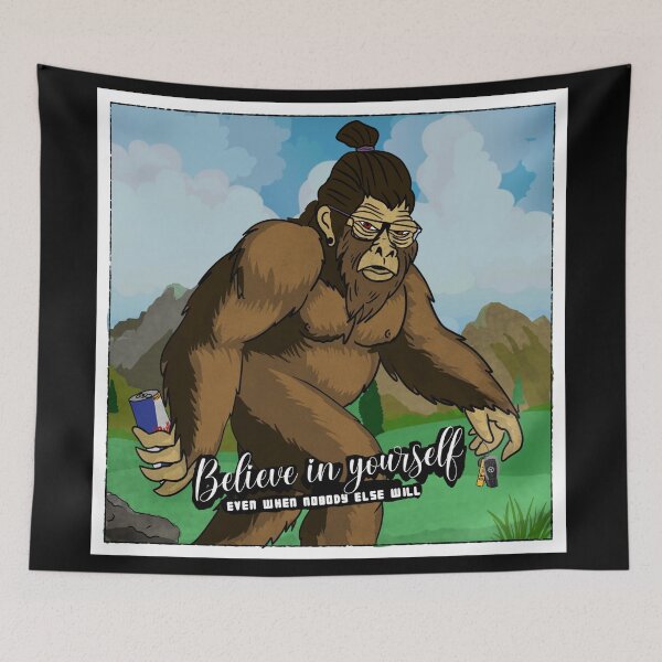Item preview, Believe In Yourself Bigfoot (With Text) designed and sold by DEVL-ART.