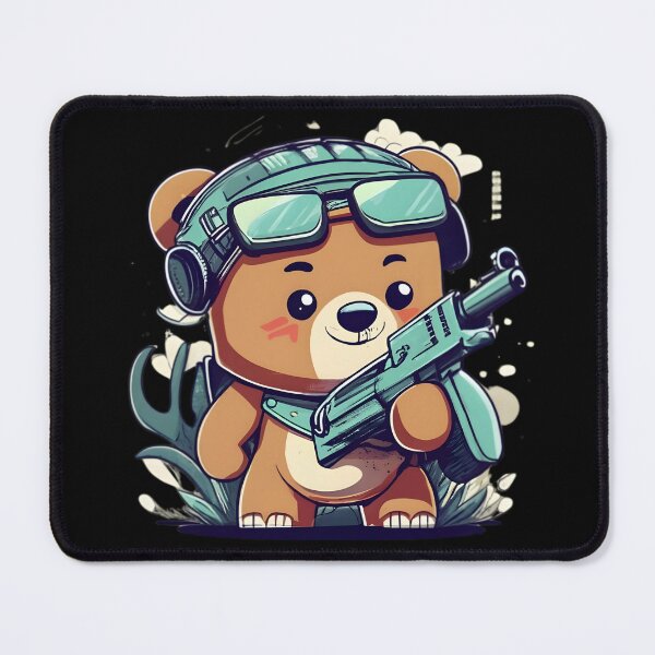 Item preview, Cute Bear With Weapon Comandos in The Forest designed and sold by JurenArt.