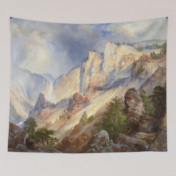 Item preview, Passing Shower in the Yellowstone Canyon by Thomas Moran designed and sold by tomorrowsart.
