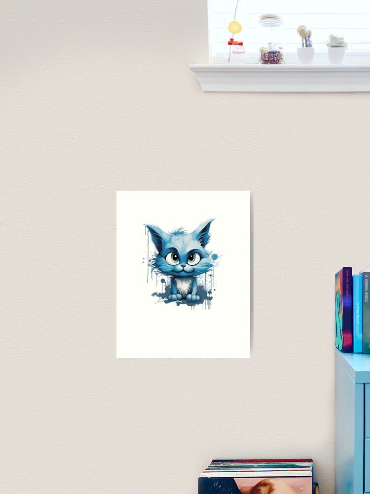 Cute Little Smurf Cat Poster for Sale by sklstore