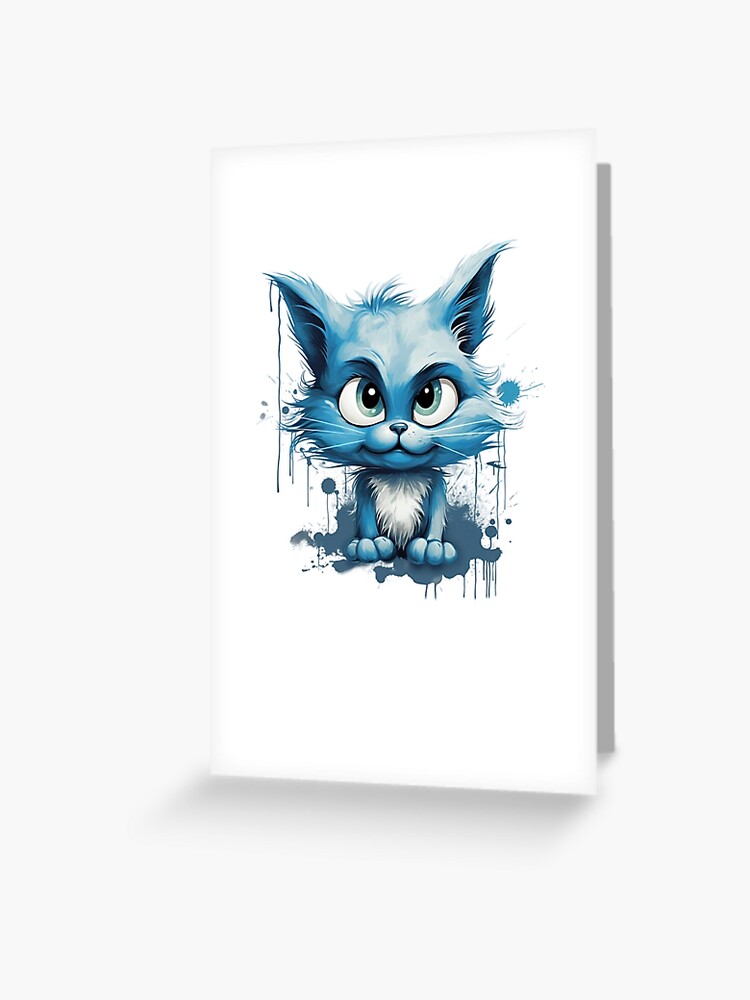 Cute Little Smurf Cat Poster for Sale by sklstore