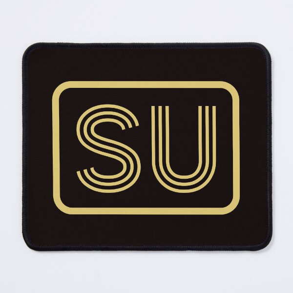 Artikelvorschau, SU-Initialen goldene geometrische Buchstaben entworfen und verkauft von Jeallan Designs.