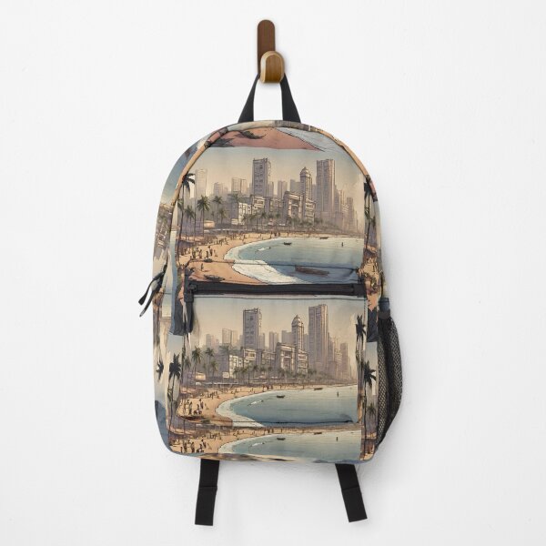 Item preview, Mumbai Shoreline - Cities and Places of India Illustrations designed and sold by Kagaz Kala.