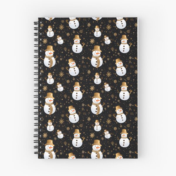 Item preview, Gold and White, Cute Snowman, Composite Overlay Pattern #3 designed and sold by ARTficiallyAnon.