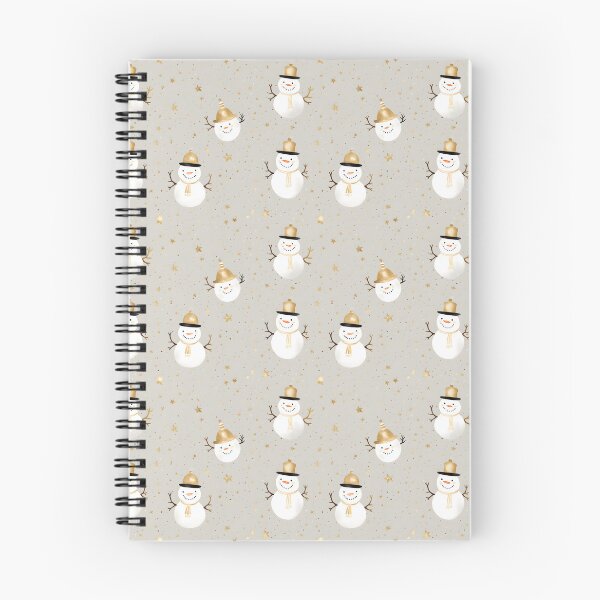 Item preview, Gold and White, Cute Snowman, Composite Overlay Pattern #4 designed and sold by ARTficiallyAnon.
