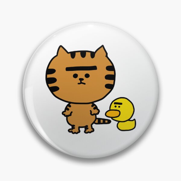 Item preview, a big head Cat and a Duck designed and sold by superbaechoo.
