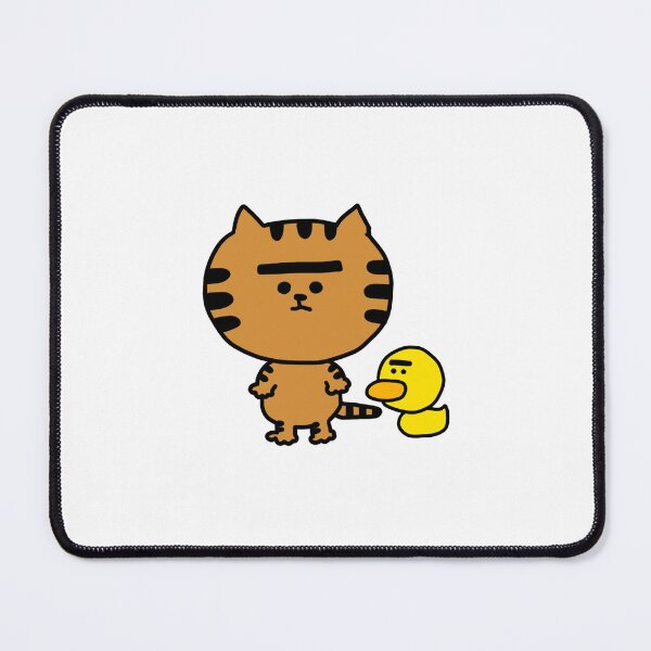 Item preview, a big head Cat and a Duck designed and sold by superbaechoo.