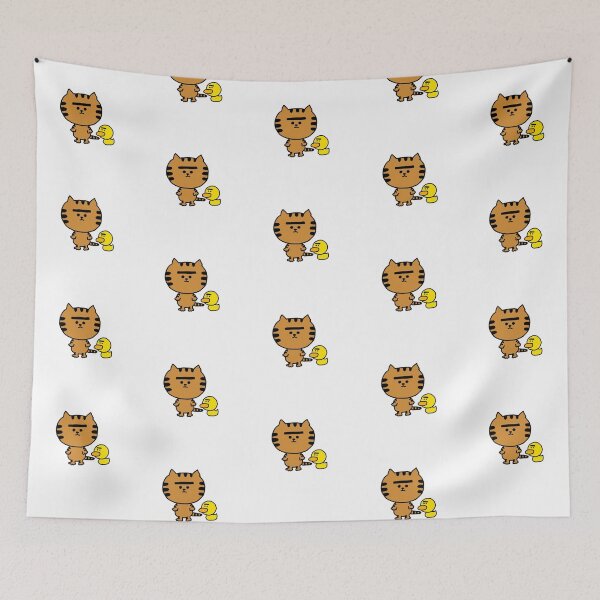 Item preview, a big head Cat and a Duck designed and sold by superbaechoo.