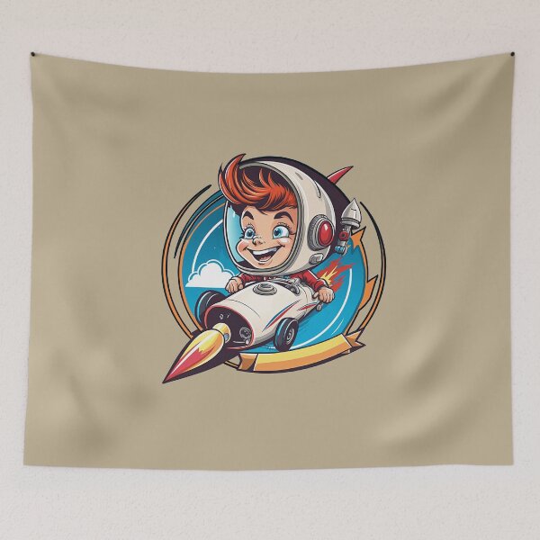 Item preview, 03 Retro Rocket BOY Dreams designed and sold by Ignacio Junquera.
