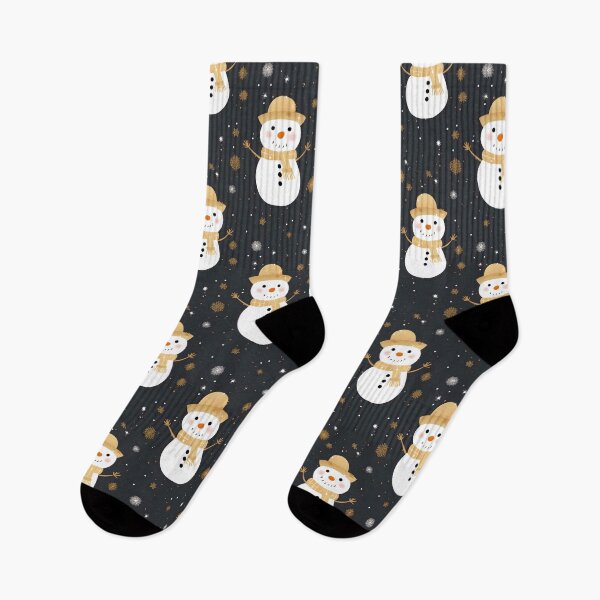 Item preview, Gold and White, Cute Snowman, Composite Overlay Pattern #5 designed and sold by ARTficiallyAnon.