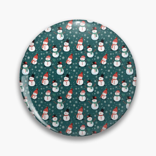 Item preview, Red and Green Cute Snowman, Composite Overlay Pattern #1 designed and sold by ARTficiallyAnon.
