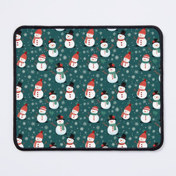 Item preview, Red and Green Cute Snowman, Composite Overlay Pattern #1 designed and sold by ARTficiallyAnon.