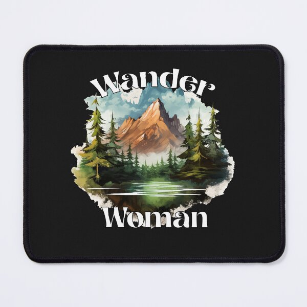 Item preview, Hiking woman with mountain power place designed and sold by Andrea-Design.