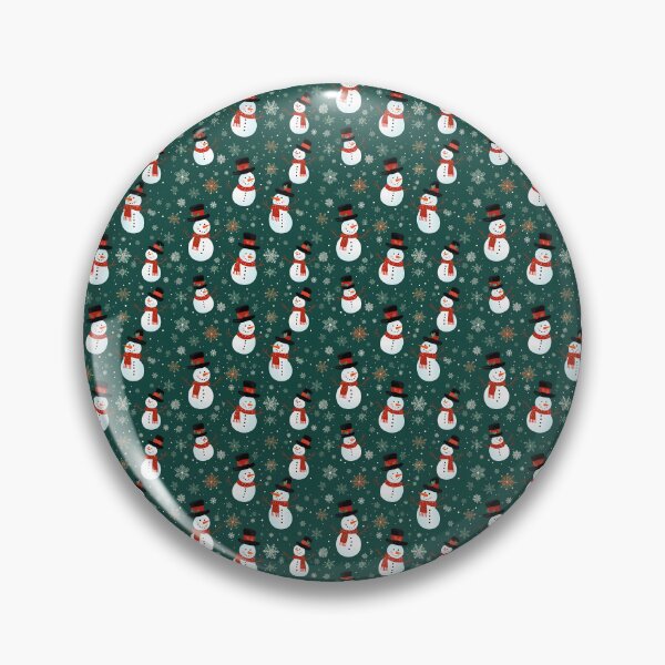 Item preview, Red and Green Cute Snowman, Composite Overlay Pattern #2 designed and sold by ARTficiallyAnon.