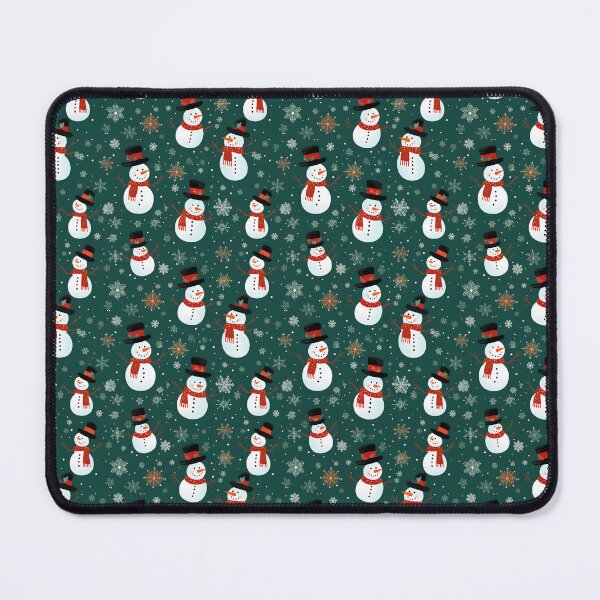 Item preview, Red and Green Cute Snowman, Composite Overlay Pattern #2 designed and sold by ARTficiallyAnon.