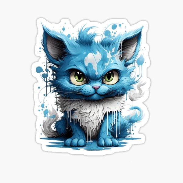 Smurf Cat Whimsy: Embrace Adorable Magic in Feline Blue 