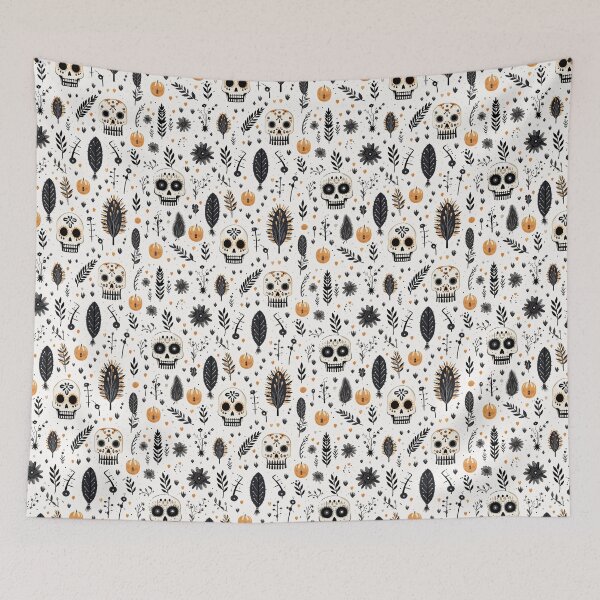Item preview, Boho Art Halloween Pattern designed and sold by Loffartdesign.