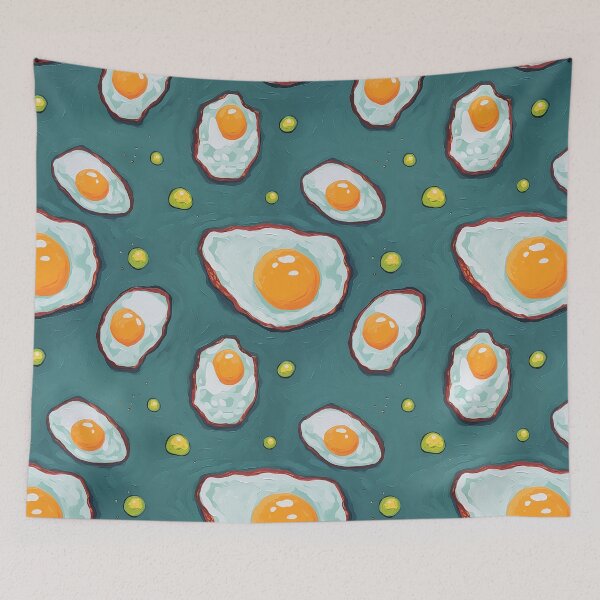Item preview, Egg-Citing 70s Breakfast: Groovy Retro Pattern designed and sold by NikkofTime.