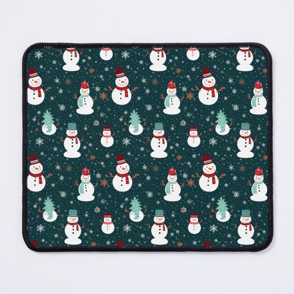 Item preview, Red and Green Cute Snowman, Composite Overlay Pattern #3 designed and sold by ARTficiallyAnon.