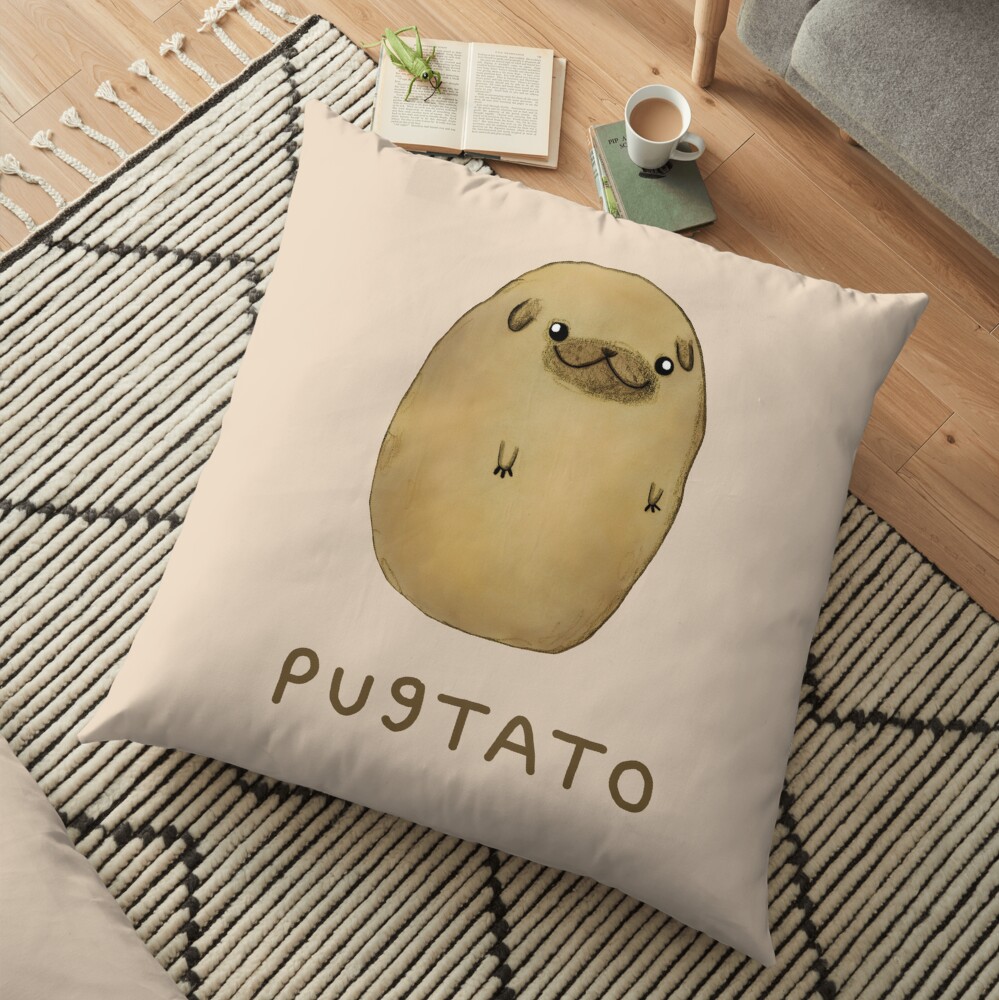 Pugtato Floor Pillow