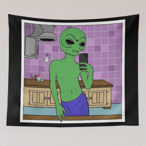 Item preview, Believe In Yourself Alien (Original) designed and sold by DEVL-ART.