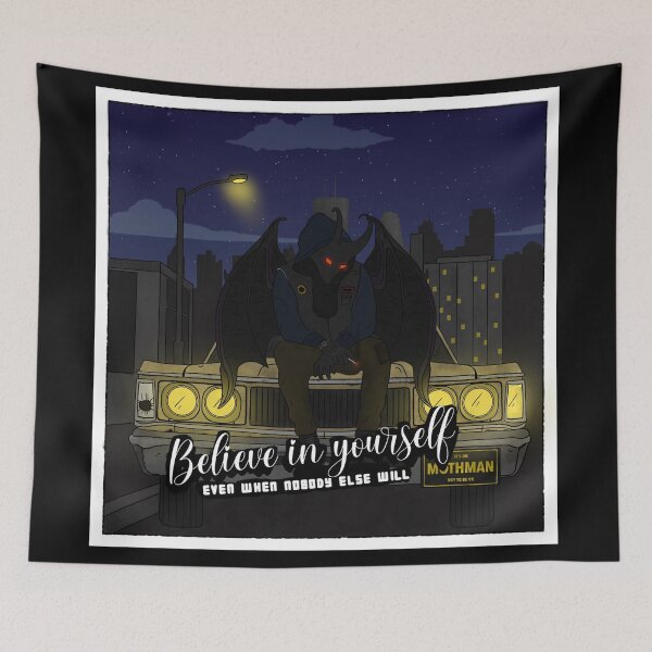Item preview, Believe In Yourself Mothman (With Text) designed and sold by DEVL-ART.