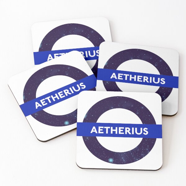 Item preview, Fantasy Tube Stations: Aetherius Scrolls Online RPG Elder ESO Gaming Gamer Snow Dragon Born DnD Dice Mods Talos Storm Cloak Blue Video Game Smithing Level Up London UK Trainstation Parody Gift designed and sold by SugaredTea.