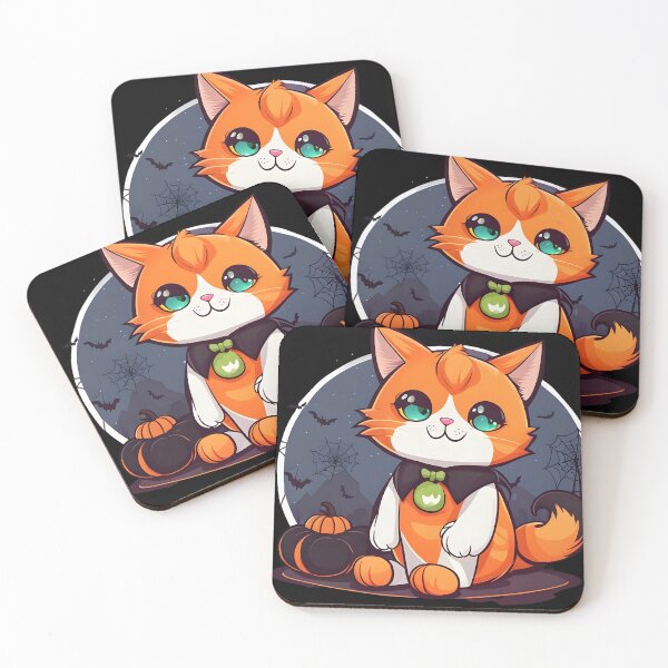 Item preview, Cute Orange Halloween Cat designed and sold by BlackCatCorner.
