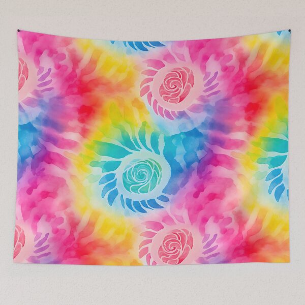 Item preview, Colourful Tie-Dye Watercolour designed and sold by Artistryyyy.