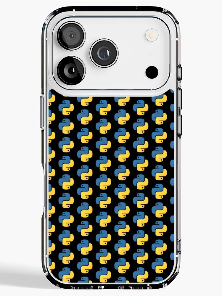 Thumbnail 1 of 5, iPhone Case, python programming language logo designed and sold by code t-shirt.