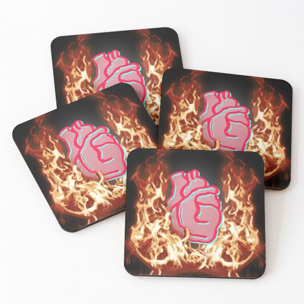 Item preview, Heart on fire designed and sold by Rosamint.