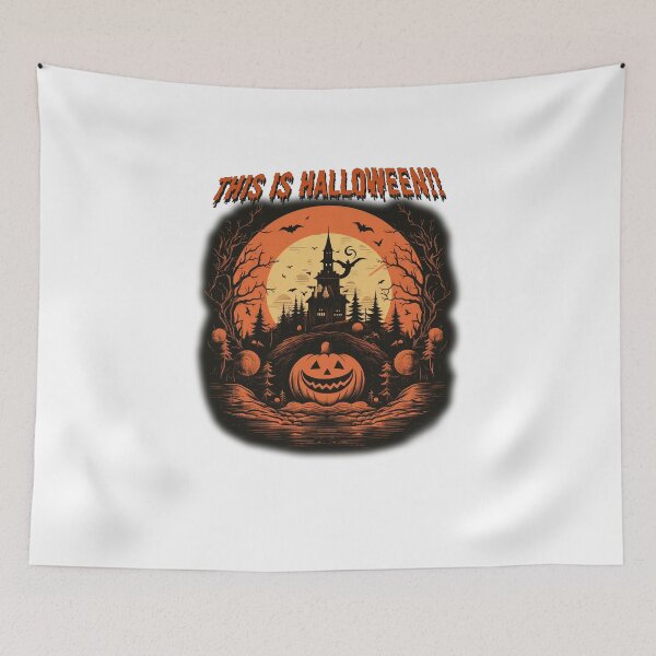 Item preview, Halloweeen Pillow designed and sold by VintageTimesArt.