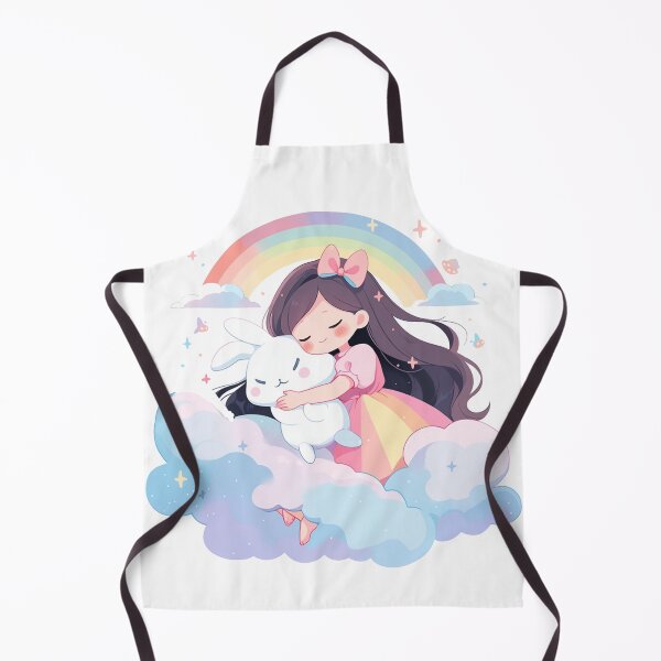 Item preview, girl and rabbit rainbow,leaf, badge, certificate, cosmetic, eco, experiment, free, heart, hugging, lab, label, makeup, message, product, rabbit designed and sold by Nanthikan.