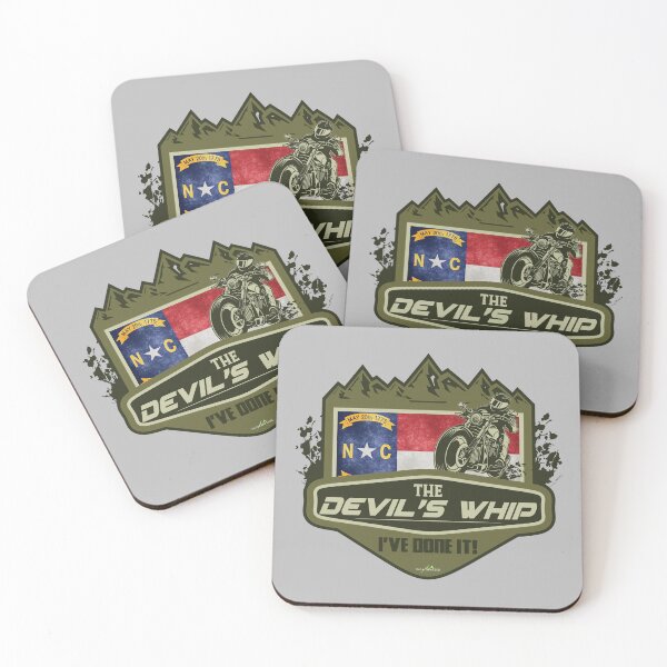 Item preview, The Devil's Whip Highway 80 North Carolina Motorcycle Sticker T-Shirt 02 designed and sold by OuterShellUK.