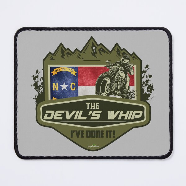 Item preview, The Devil's Whip Highway 80 North Carolina Motorcycle Sticker T-Shirt 02 designed and sold by OuterShellUK.