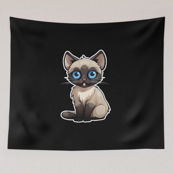 Item preview, Cute Siamese Cat Lover Funny Siamese Cat designed and sold by Superhero Gear.