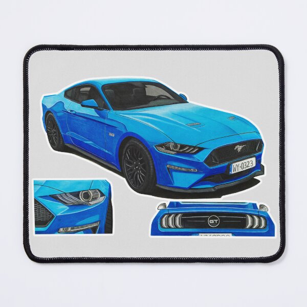 Item preview, Blue Modern Super Car (USA) designed and sold by SylwiaCarArt.