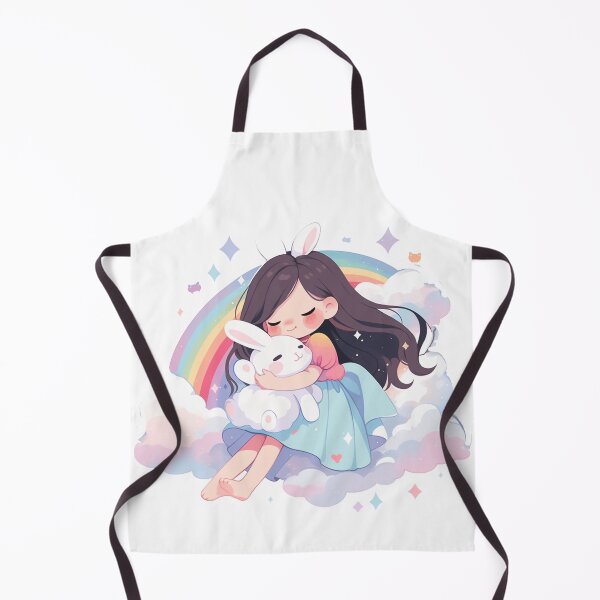 Item preview, girl and rabbit rainbow,leaf, badge, certificate, cosmetic, eco, experiment, free, heart, hugging, lab, label, makeup, message, product, rabbit designed and sold by Nanthikan.