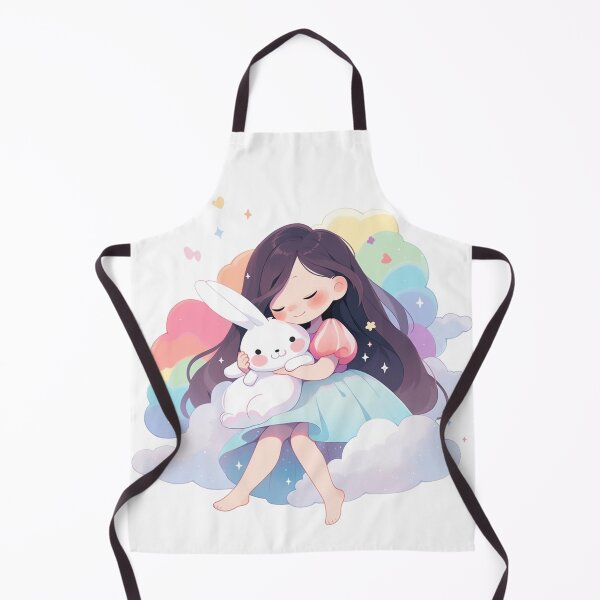 Item preview, girl and rabbit rainbow,leaf, badge, certificate, cosmetic, eco, experiment, free, heart, hugging, lab, label, makeup, message, product, rabbit designed and sold by Nanthikan.