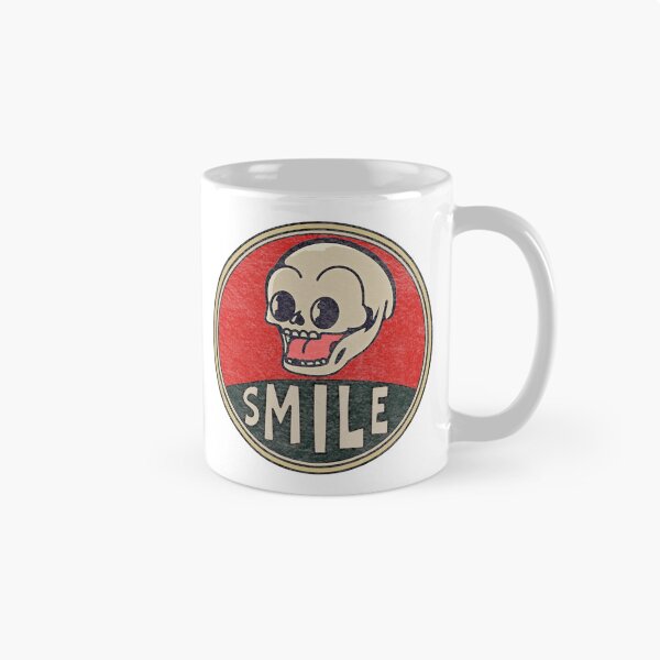 Item preview, Vintage Smiling Skull Distressed Look designed and sold by mrtraz.