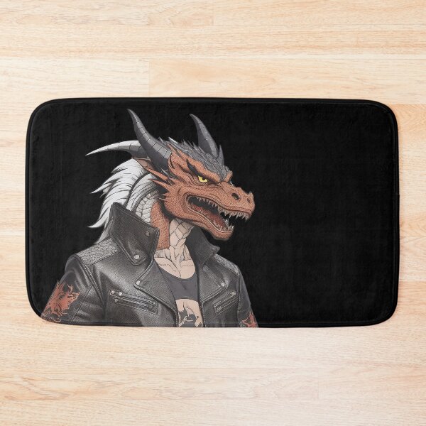 Item preview, Bad red dragon in leather jacket designed and sold by twisted-dot.
