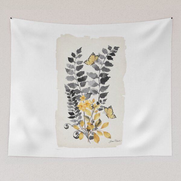 Item preview, Gold And Black Botanicals D designed and sold by Jean Plout.