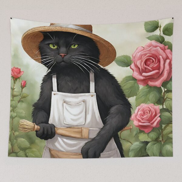 Item preview, Black garden tomcat designed and sold by Gourmetkater.