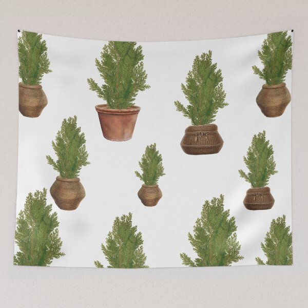 Item preview, Modern Rustic Watercolor Christmas Tree Holiday  designed and sold by idovedesign.